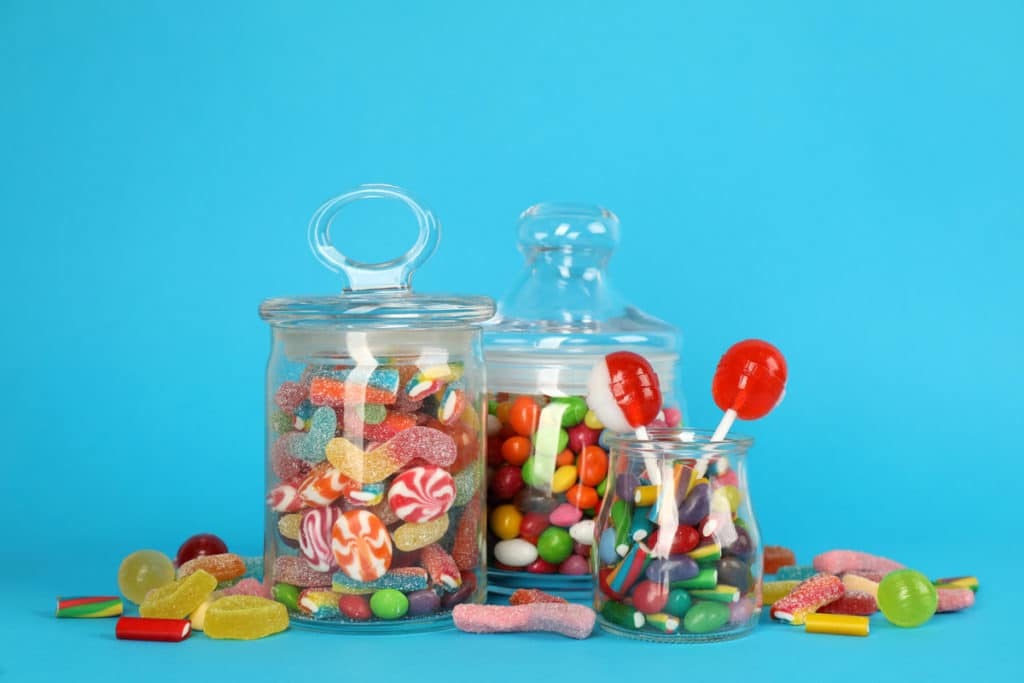 jars full of candy