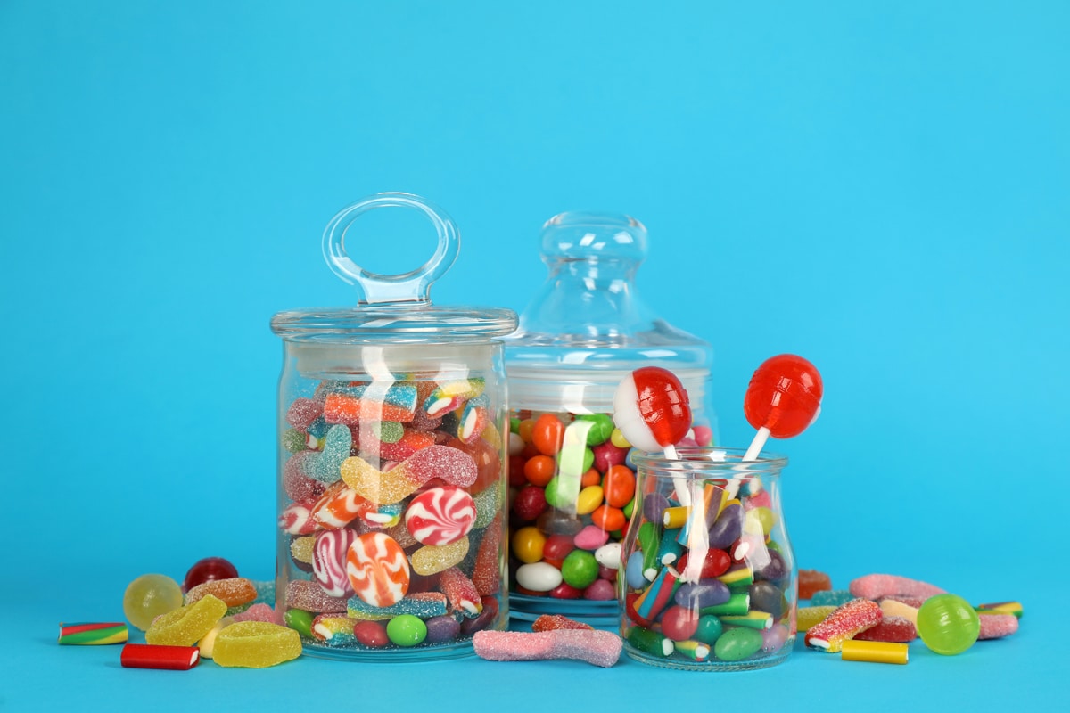 jars full of candy